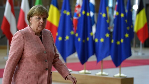 Канцлер Германии Ангела Меркель на саммите ЕС в Брюсселе. 22 марта 2018