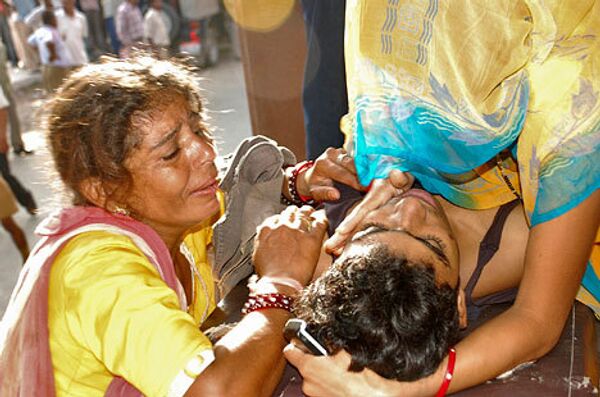 Жертвы давки, произошедшей во вторник утром в храме города Джодхпур на западе Индии