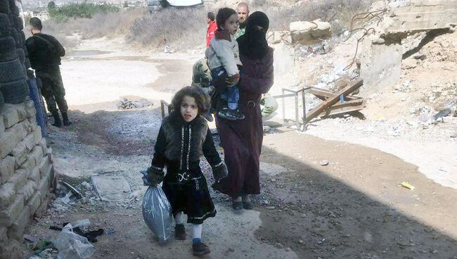 Беженцы в Сирии. Архивное фото