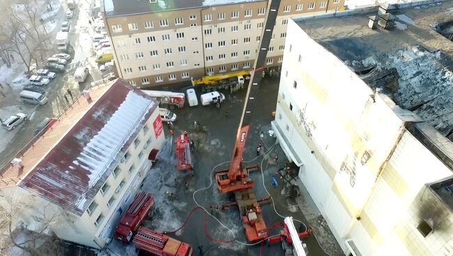 Здание торгового центра Зимняя вишня в Кемерово, где произошел пожар. Архивное фото