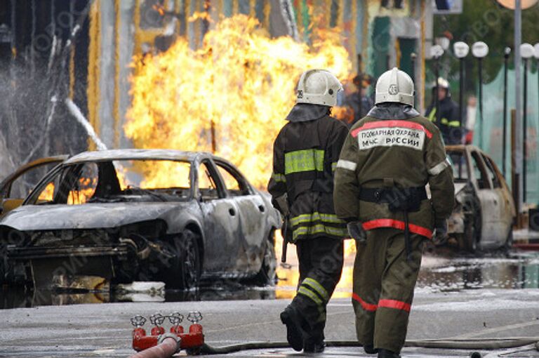 Взрыв газа и пожар на севере Москвы