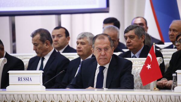 Сергей Лавров на международной конференции по Афганистану в Ташкенте. 27 марта 2018