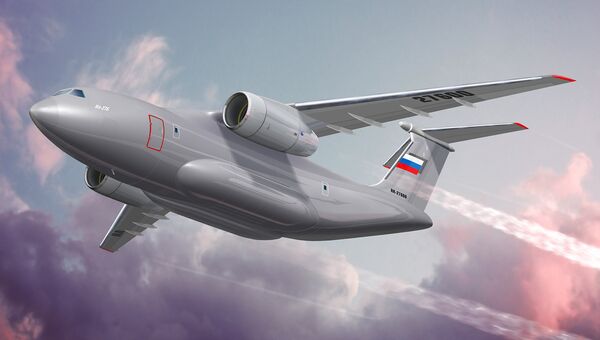 Перспективный средний военно-транспортный самолет Ил-276. Архивное фото