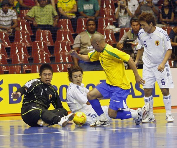 Матч чемпионата мира по мини-футболу Бразилия - Япония