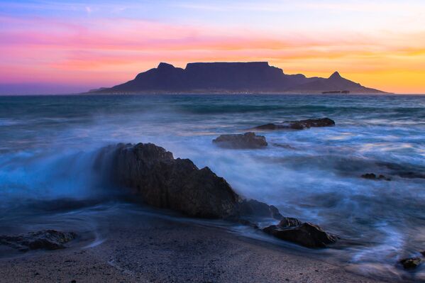 Вид на Столовую гору, Кейптаун, ЮАР