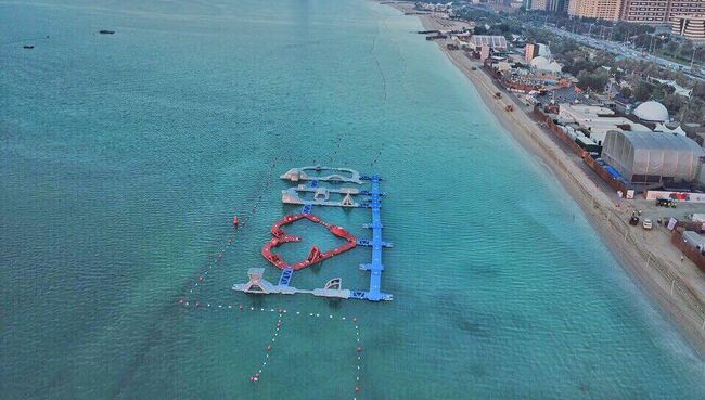 Надувной аквапарк Aqua Fun в Дубае