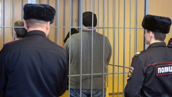 Захарий Калашов во время оглашения приговора в Никулинском суде. 29 марта 2018