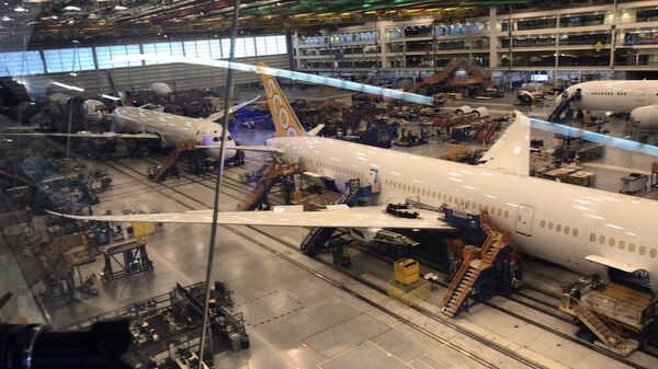 Самолеты фирмы Boeing ожидают на заводе в Южной Каролине 