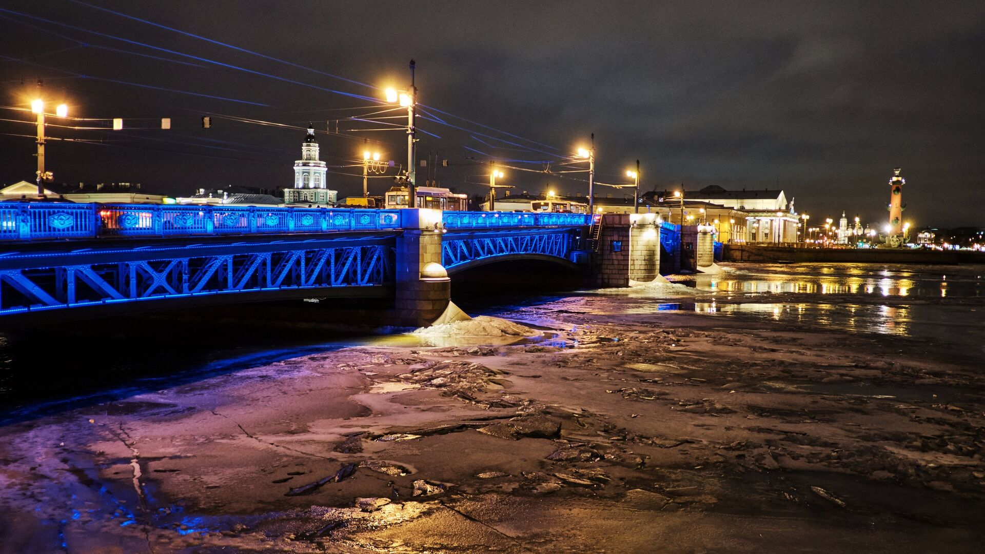 Дворцовый мост в Санкт-Петербурге - РИА Новости, 1920, 10.03.2023