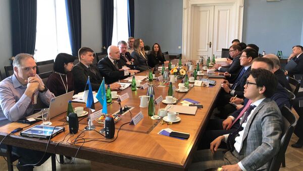 Казахстанская делегация во главе с заместителем премьер-министра Аскаром Жумагалиевым в Эстонии