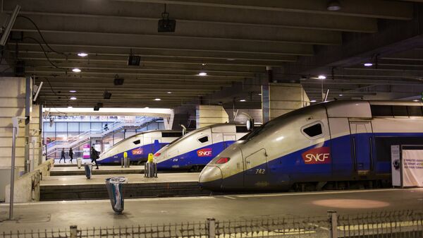 Поезда на вокзале Монпарнас в Париже. Архивное фото