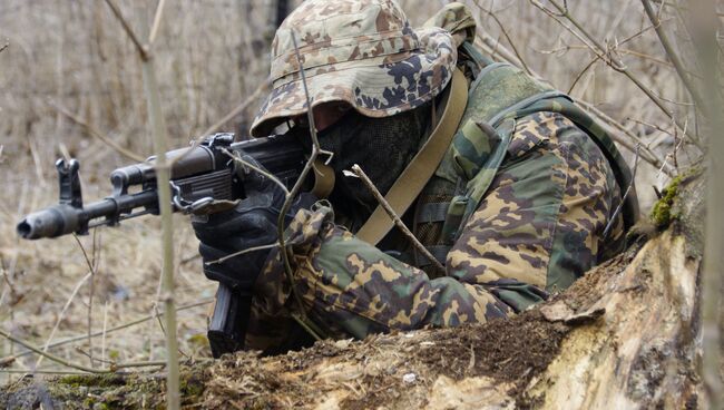 Военнослужащий разведывательного подразделения Народной милиции ЛНР. Архивное фото