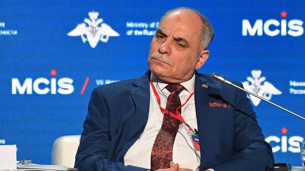 Заместитель Министра обороны Сирийской Арабской Республики Махмуд Шава на VII Московской конференции по международной безопасности. 4 апреля 2018