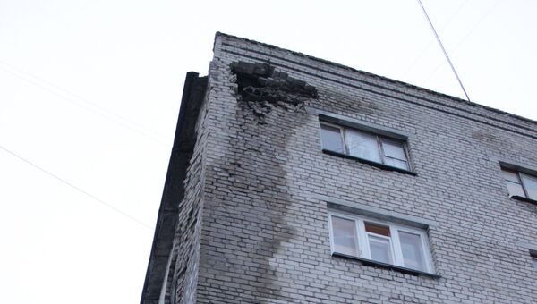 Часть кирпичной кладки жилого дома обрушилась в Пензе. Архивное фото