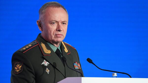 Заместитель Министра обороны РФ Александр Фомин на VII Московской конференции по международной безопасности. 4 апреля 2018