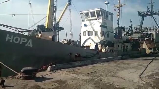 Задержанное в украинской части территориальных вод Азовского моря рыболовецкое судно Норд. Архивное фото