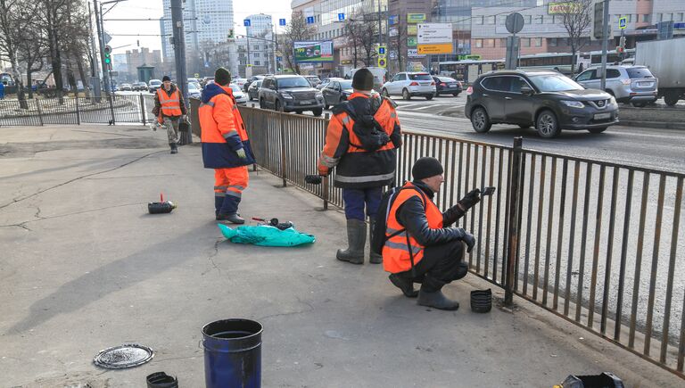 Уборка московских улиц