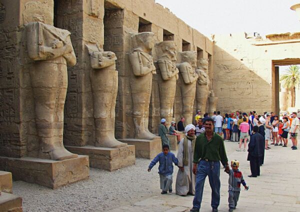 В Храме Рамзеса II в Луксоре