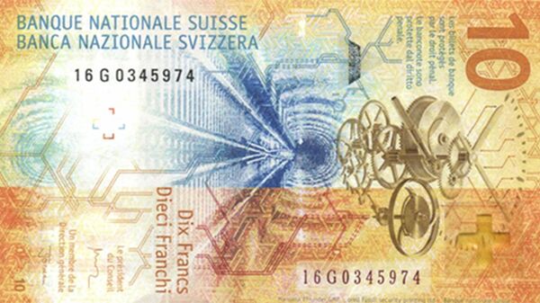 Новая швейцарская десятифранковая банкнота