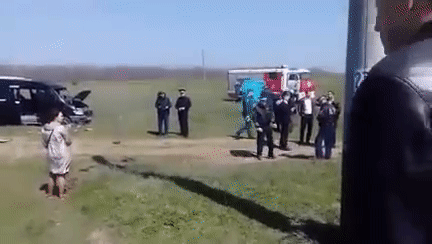 Авария с электричкой в Крыму