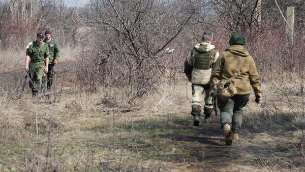 Бойцы в Луганской области. Архивное фото.