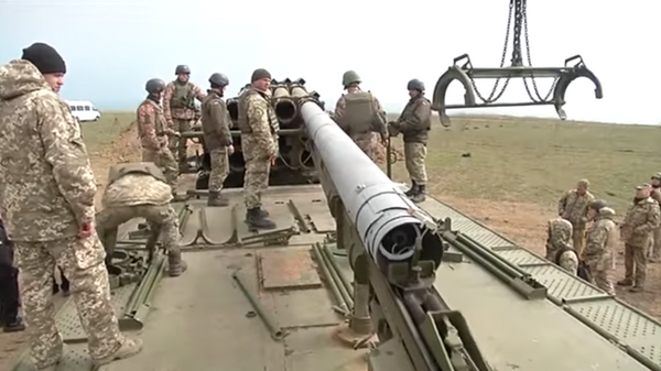 Испытания украинского ракетного комплекса Ольха