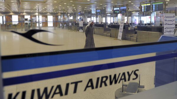 Стойка регистрации авиакомпании Kuwait Airways