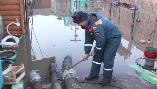 Ликвидация паводка на территории Воронежской области. 12 апреля 2018
