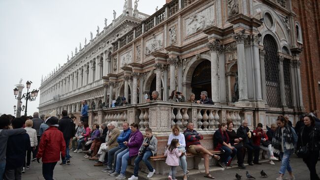 Кампанила собора Святого Марка в Венеции.