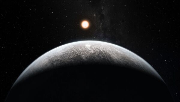 Рисунок экзопланеты HD 85512 b в созвездии Парусов. Архивное фото