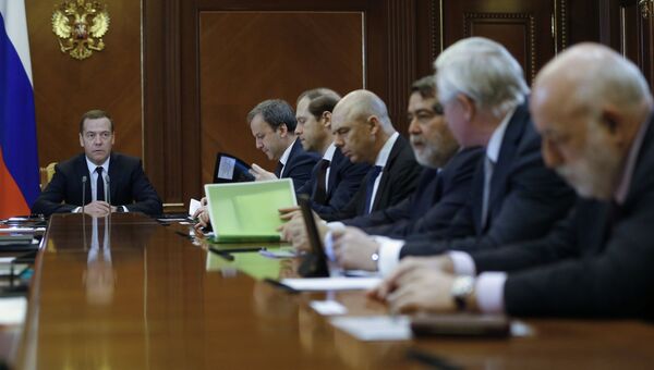 Дмитрий Медведев провел встречу с членами бюро правления Общероссийского объединения работодателей. Архивное фото