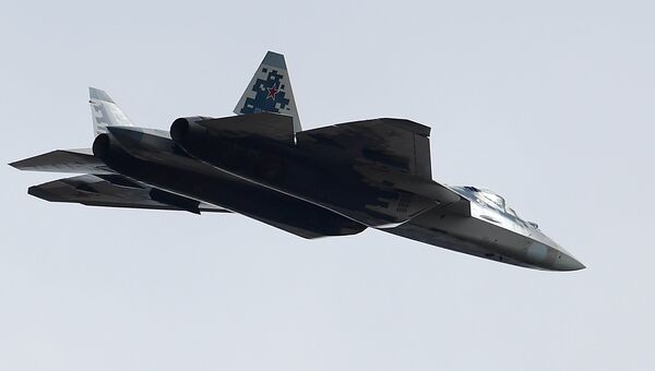 Многофункциональный истребитель Су-57. Архивное фото