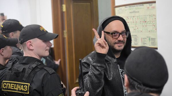 Режиссер Кирилл Серебренников в Басманном суде Москвы. 18 апреля 2018