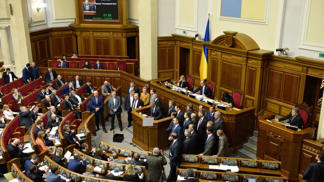 Заседание Верховной рады Украины. Архивное фото.