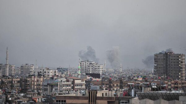 ВВС Сирии наносят удары по позициям боевиков террористических организаций к югу от Дамаска. Архивное фото