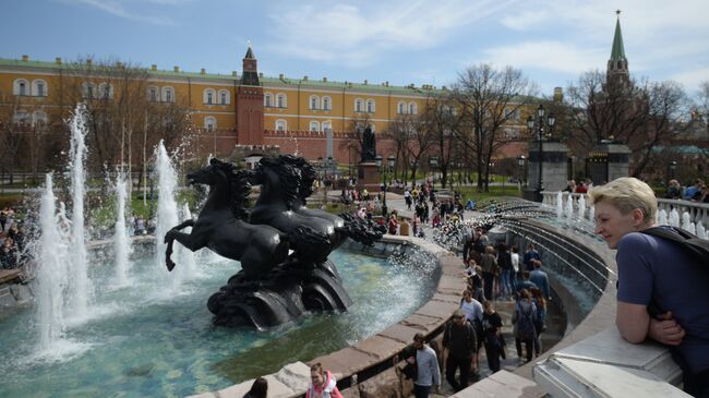 Открытие сезона фонтанов в Москве