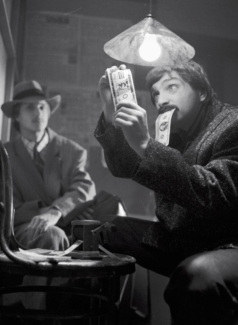 Иллюзионист Амаяк Акопян на съемках телесериала Игра в детектив