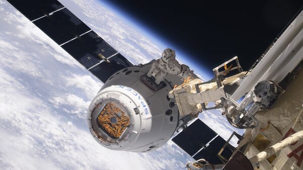 Космический грузовой корабль Dragon пристыковался к МКС