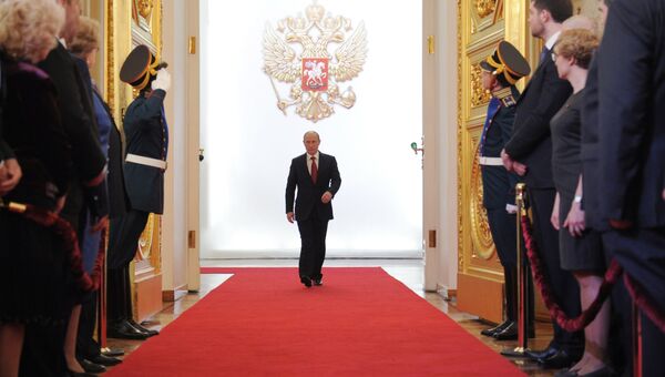 Церемония инаугурации избранного президента РФ Владимира Путина. Архив