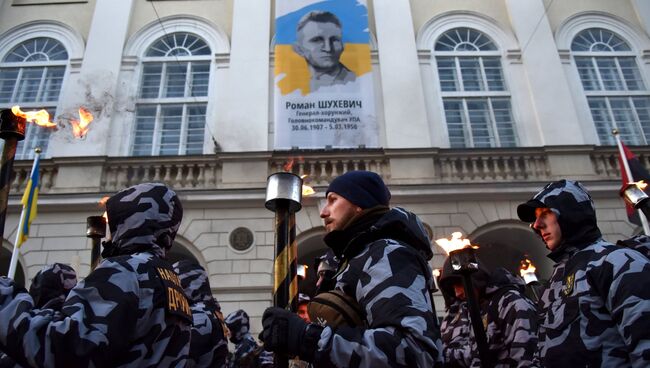 Марш националистов во Львове