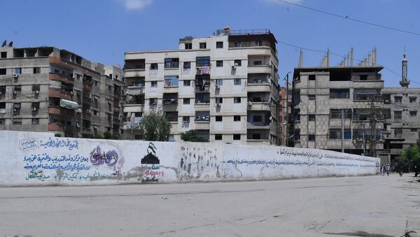 Ситуация в районе города Бабила к югу от Дамаска. Архивное фото