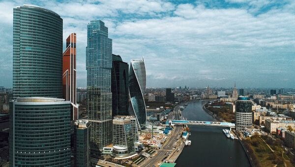 Здания Московского международного делового центра Москва-Сити в Москве