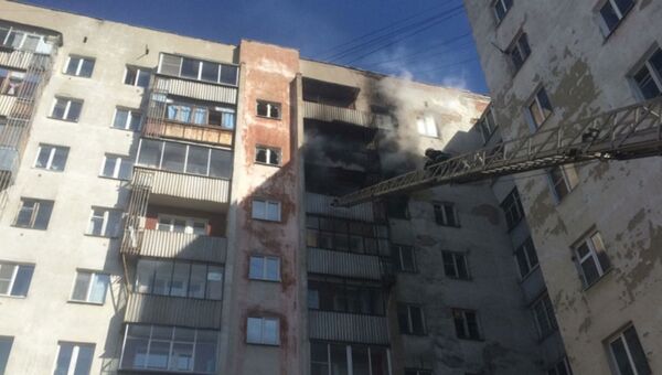 Открытое горение в жилом доме в Екатеринбурге. 1 мая 2018