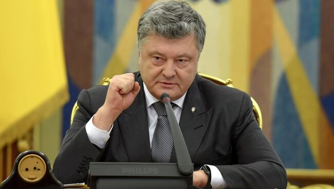 Президент Украины Петр Порошенко. Архивное фото