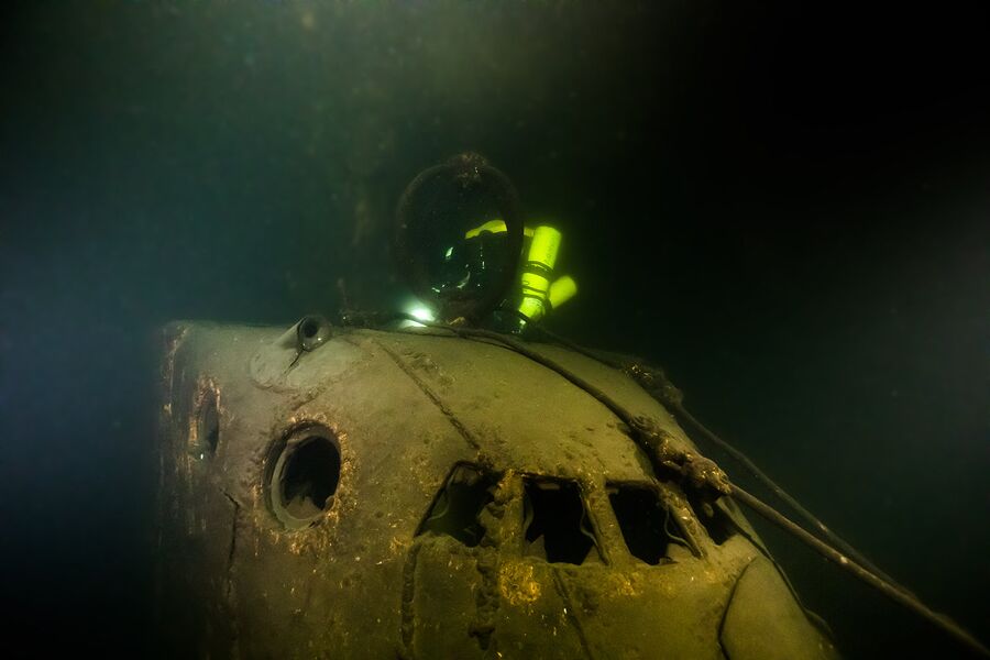 Подводная лодка Щ-317, обнаруженная участниками экспедиции Поклон кораблям Великой Победы