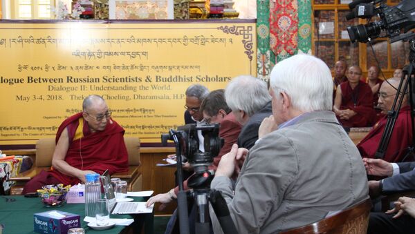 Далай-лама XIV на конференции с ведущими российскими учеными в Дхарамсале