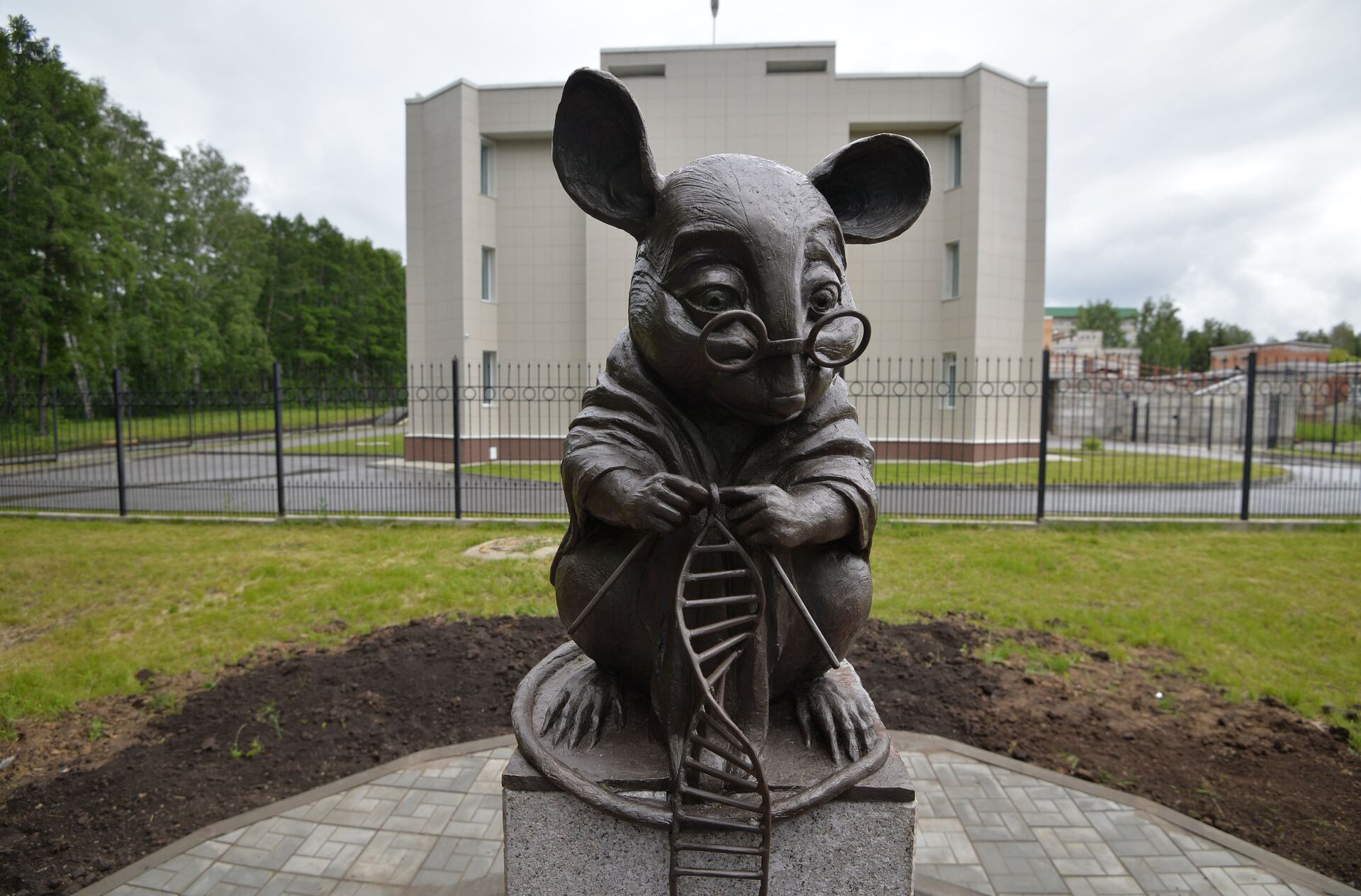 Памятник лабораторной мыши в Новосибирске - РИА Новости, 1920, 01.07.2022