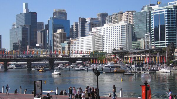 Вид австралийского города Сидней