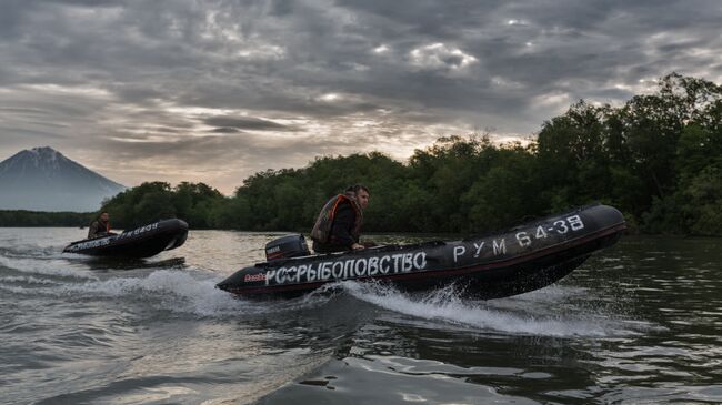 Лодки Росрыболовства в Камчатском крае 