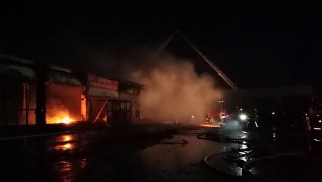 Пожар в торговом центре в городе Ноябрьск. 5 мая 2018